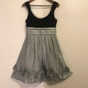 Black gray dress